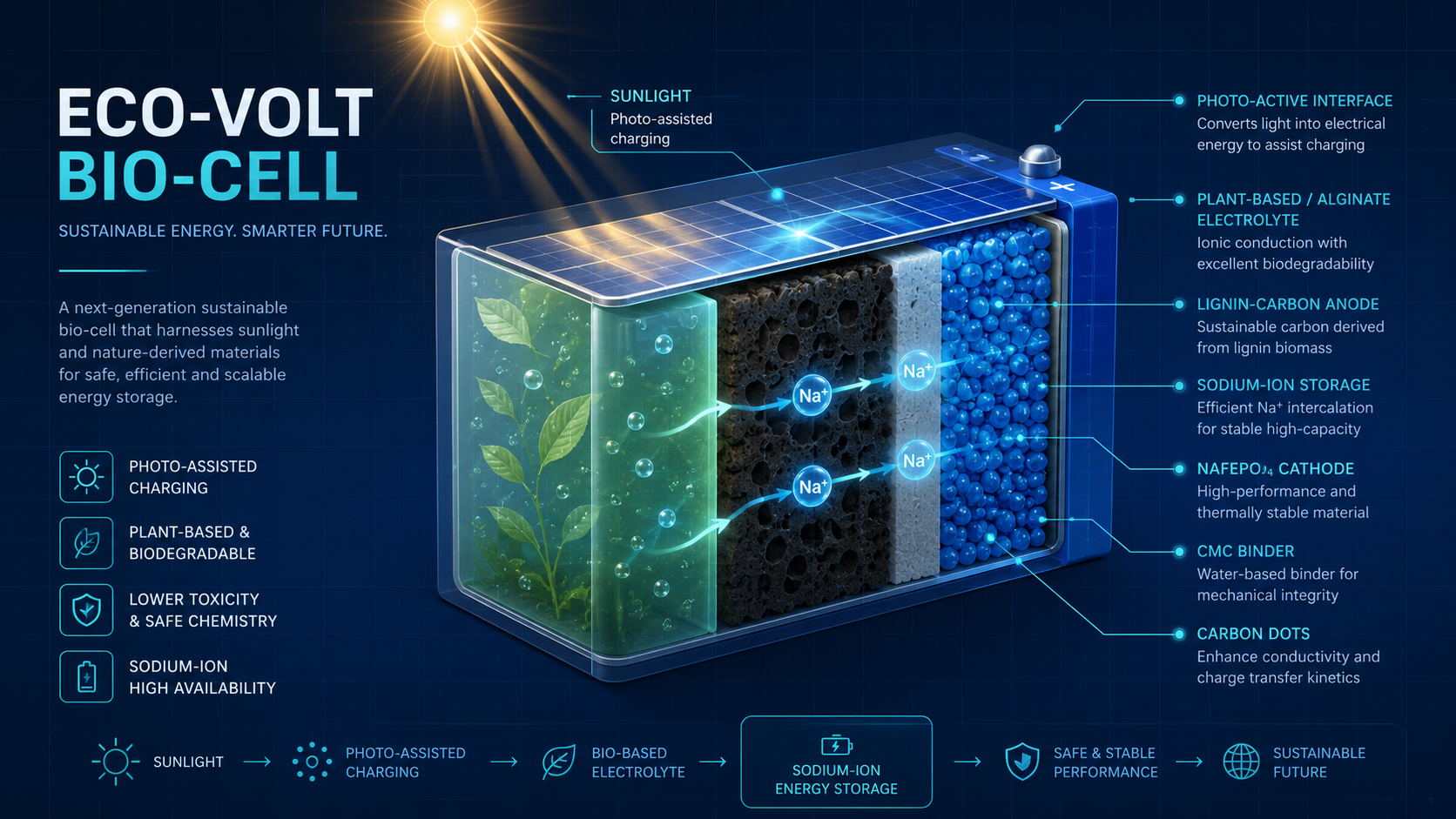 Plant-based bio-cell concept visual